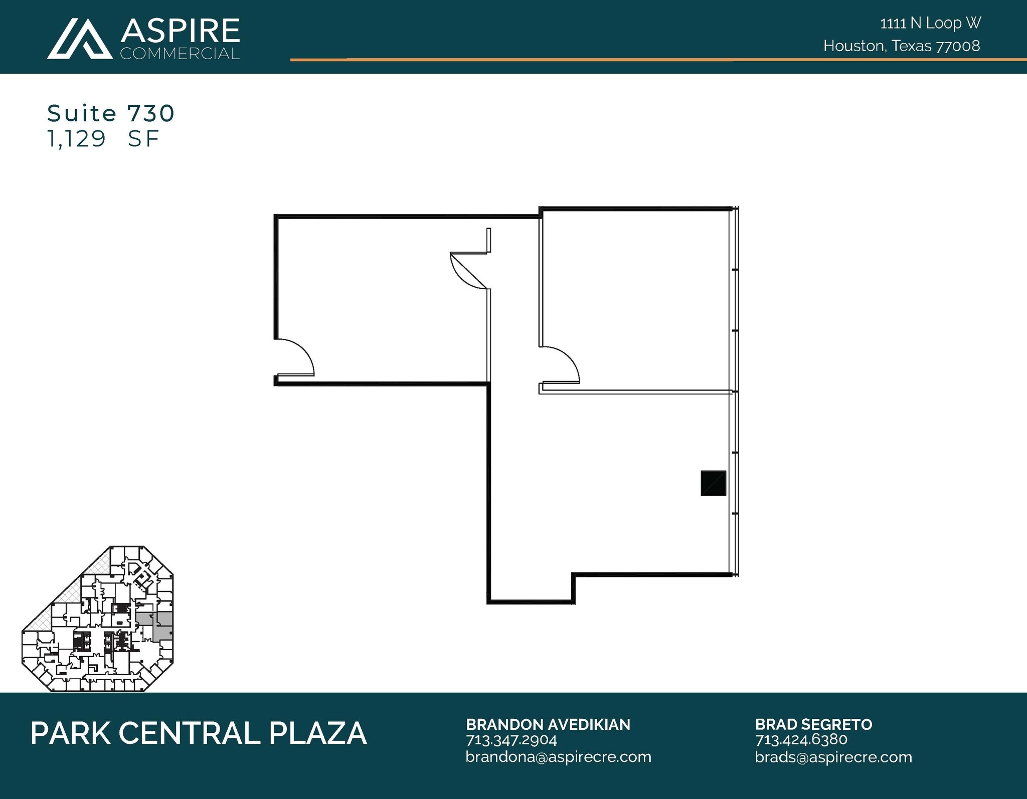 1111 N Loop W, Houston, TX à louer Plan d’étage– Image 1 sur 1
