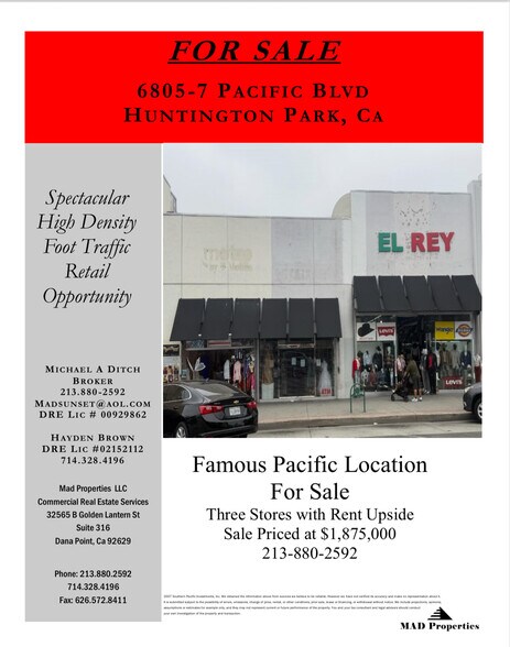 6805-6807 Pacific Blvd, Huntington Park, CA à vendre - Autre – Image 2 sur 8