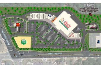 5225-5277 Sunset Lake Rd, Holly Springs, NC à louer Plan de site– Image 1 sur 1