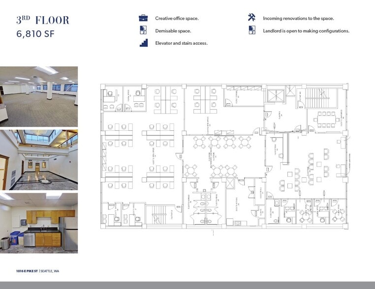 1016 E Pike St, Seattle, WA à louer - Plan d’étage – Image 3 sur 24