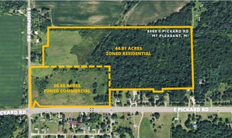 Plus de détails pour 8000 E Pickard Rd, Mount Pleasant, MI - Terrain à vendre