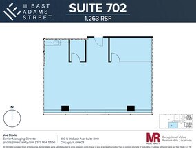 11 E Adams St, Chicago, IL à louer Plan d’étage– Image 1 sur 5
