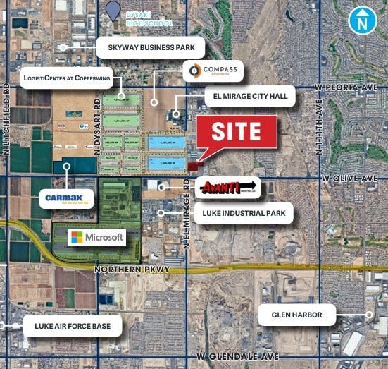 9105 N El Mirage Rd, El Mirage, AZ à vendre - Aérien – Image 2 sur 3