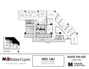 4851 Lyndon B Johnson Fwy, Dallas, TX à louer Plan d’étage– Image 2 sur 2