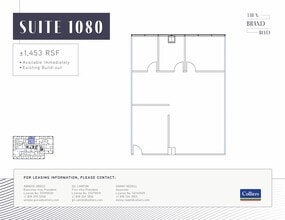 330 N brand Blvd, Glendale, CA à louer Plan d’étage– Image 1 sur 1