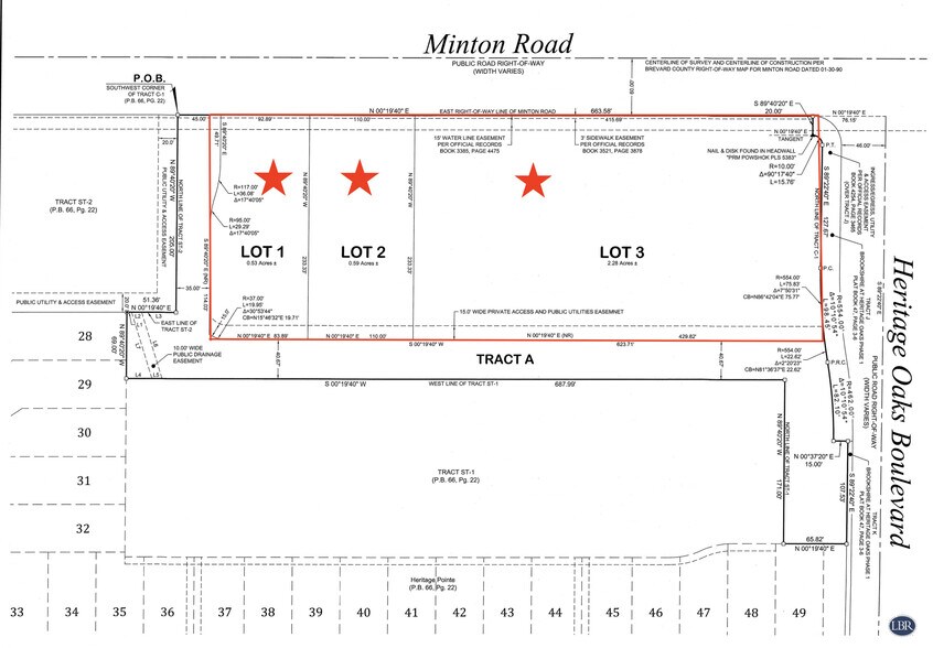 Minton Rd, West Melbourne, FL à vendre - Plan cadastral – Image 2 sur 2