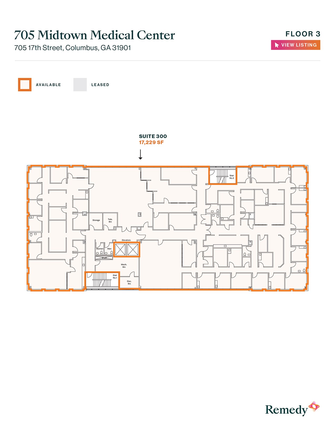705 17th St, Columbus, GA à louer Plan d’étage– Image 1 sur 1