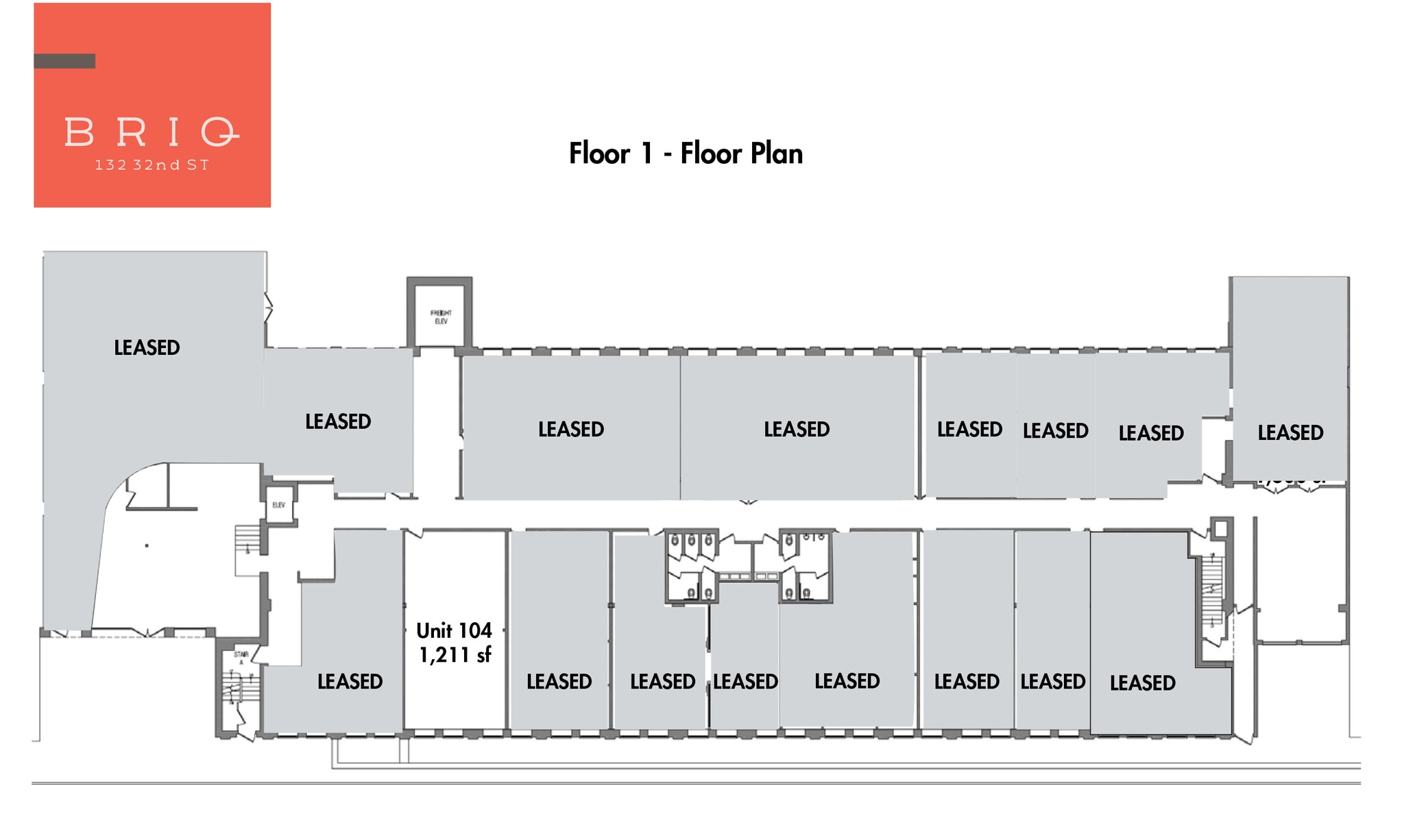 128-152 32nd St, Brooklyn, NY à louer Plan d’étage– Image 1 sur 1