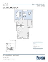 429 Santa Monica Blvd, Santa Monica, CA à louer Plan d’étage– Image 1 sur 1