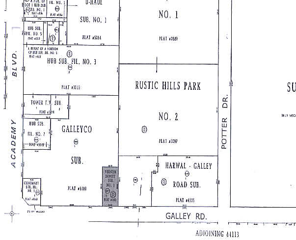 3930 Galley Rd, Colorado Springs, CO à vendre - Plan cadastral – Image 2 sur 10