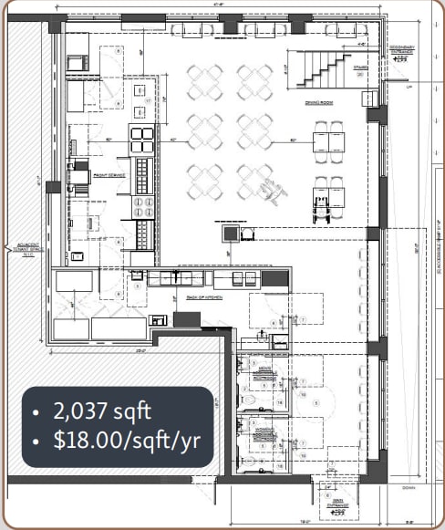 6211 W Hamilton Ave, Cincinnati, OH à louer Plan d’étage– Image 1 sur 1