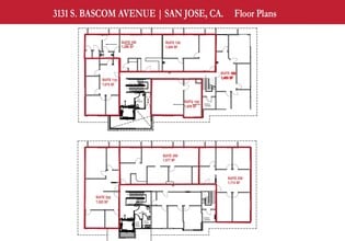 3131 S Bascom Ave, San Jose, CA à louer Plan d’étage– Image 1 sur 1