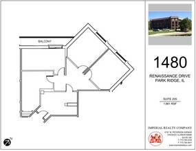 1480 Renaissance Dr, Park Ridge, IL à louer Plan d’étage– Image 1 sur 1