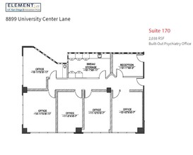 8899 University Center Ln, San Diego, CA à louer Plan d’étage– Image 1 sur 1