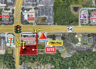 Plus de détails pour SR-54 & Seven Springs Blvd, New Port Richey, FL - Terrain à vendre