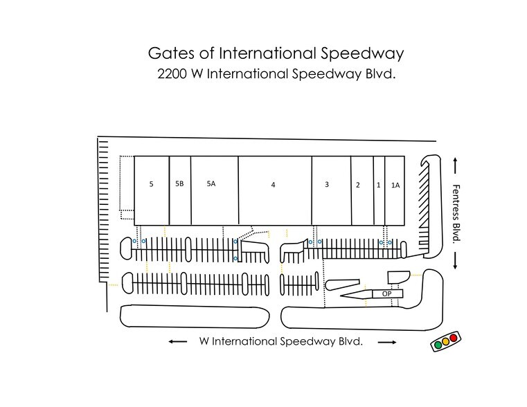 2200 W International Speedway Blvd, Daytona Beach, FL à louer - Plan de site – Image 1 sur 23