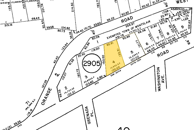328 Orange Rd, Montclair, NJ à louer - Plan cadastral – Image 1 sur 2