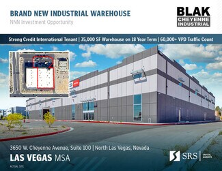 Plus de détails pour 3650 W Cheyenne Ave, North Las Vegas, NV - Industriel/Logistique à vendre