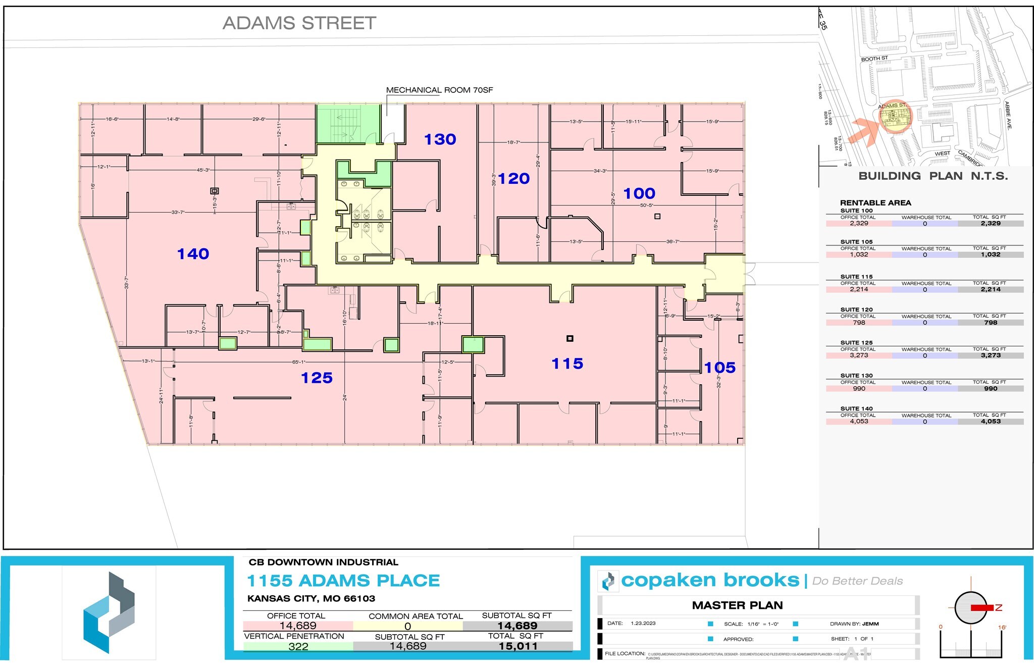 1155-1220 Adams St, Kansas City, KS à louer Plan d’étage– Image 1 sur 1