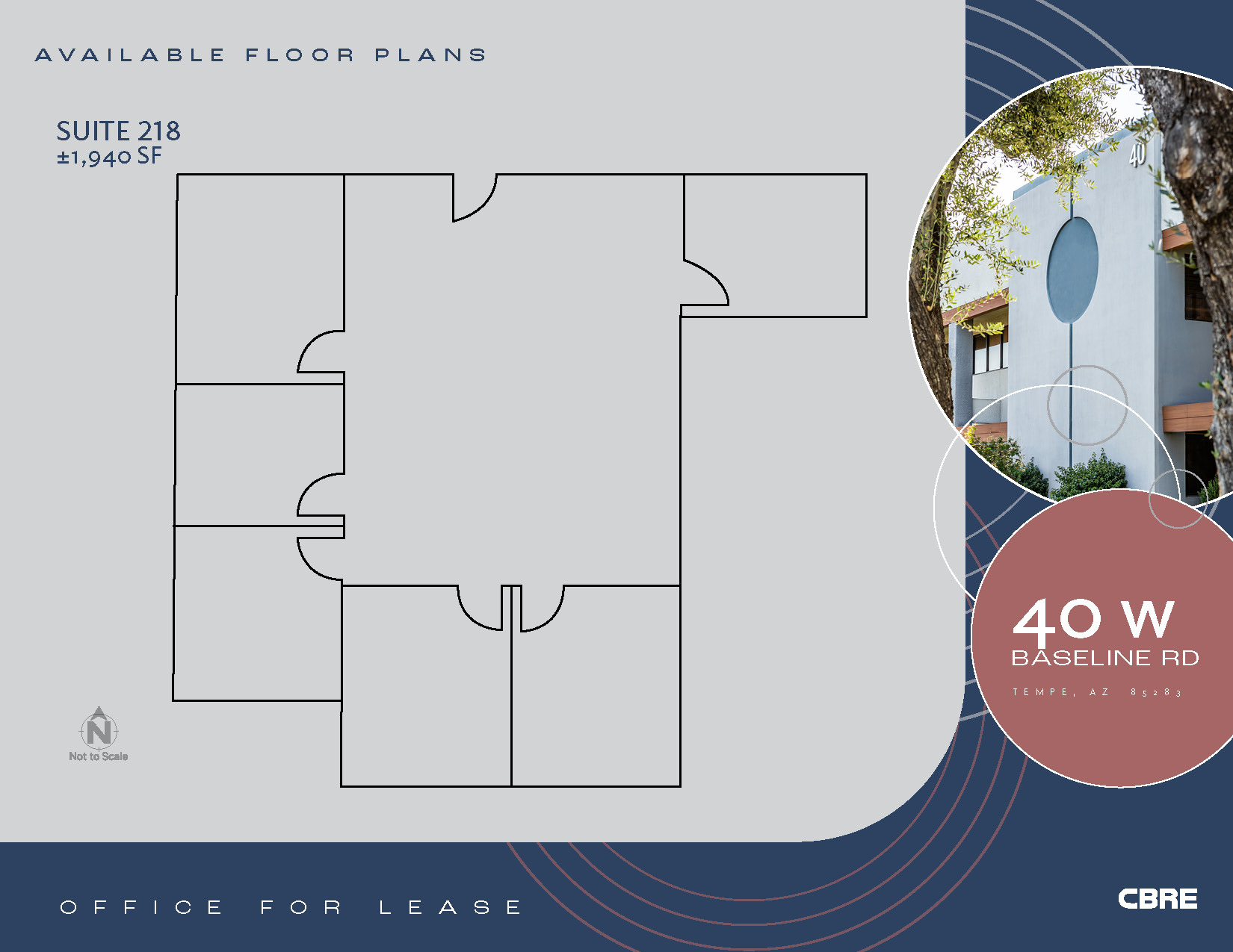40 W Baseline Rd, Tempe, AZ à louer Plan d’étage– Image 1 sur 1