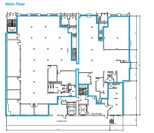 319-325 10th Ave SW, Calgary, AB à louer Plan d’étage– Image 1 sur 1