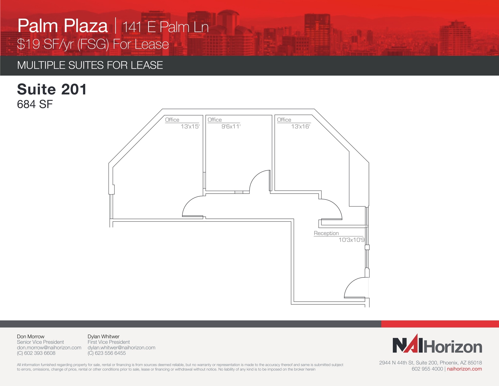 141 E Palm Ln, Phoenix, AZ à louer Plan de site– Image 1 sur 1