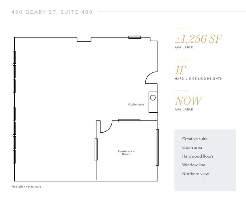 456-466 Geary St, San Francisco, CA à louer Plan d’étage– Image 1 sur 1