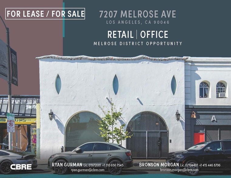 7207 Melrose Ave, Los Angeles, CA à vendre - Photo de l’immeuble – Image 1 sur 23