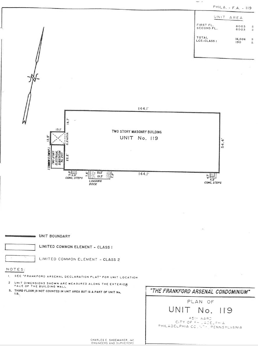 2275 Bridge St- Building 119, Philadelphia, PA à vendre Plan d’étage– Image 1 sur 1