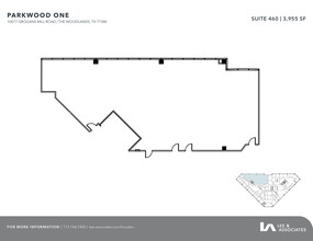 10077 Grogans Mill Rd, The Woodlands, TX à louer Plan d’étage– Image 1 sur 3