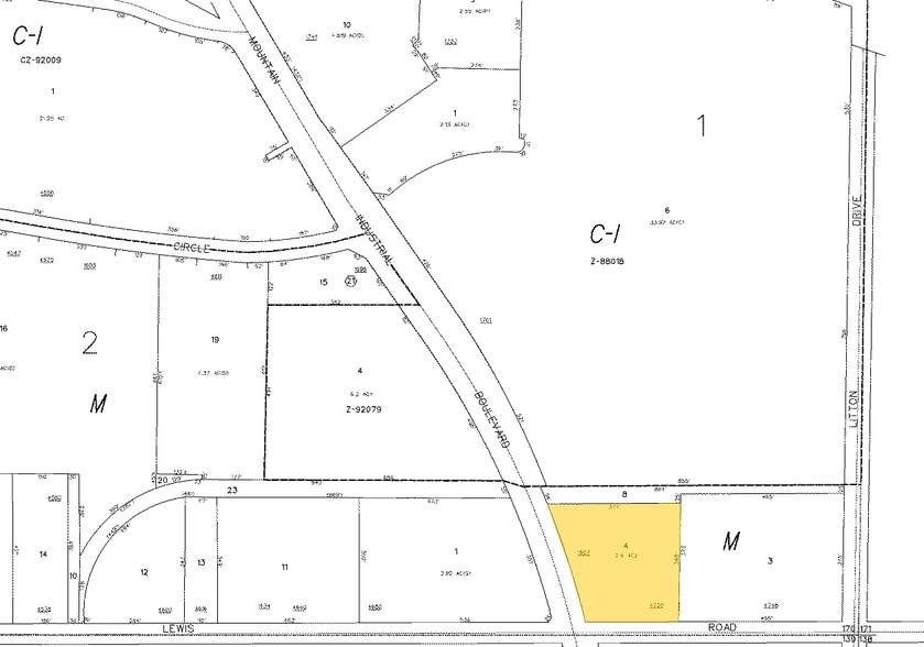 1607 Mountain Industrial Blvd, Stone Mountain, GA à louer - Plan cadastral – Image 2 sur 9