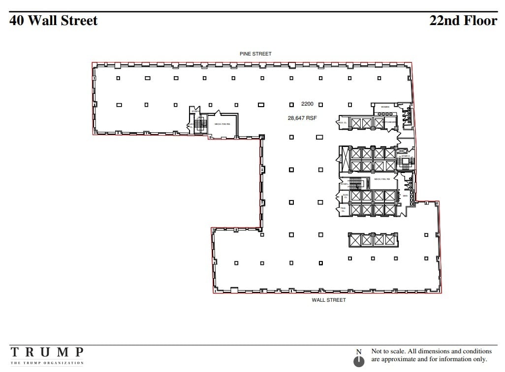40 Wall St, New York, NY à louer Plan d’étage– Image 1 sur 1