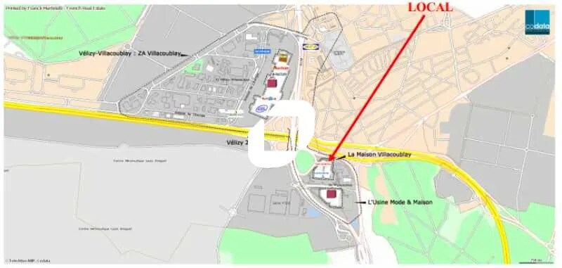 Local commercial dans Vélizy-Villacoublay à louer - Plan d’étage – Image 2 sur 4