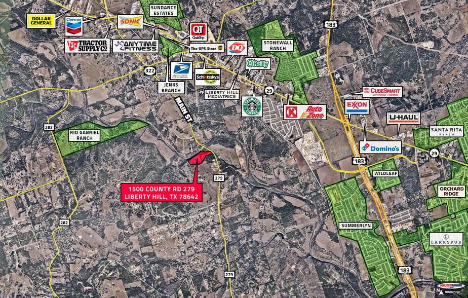 1500 County Road 279, Liberty Hill, TX à vendre - Aérien – Image 2 sur 15