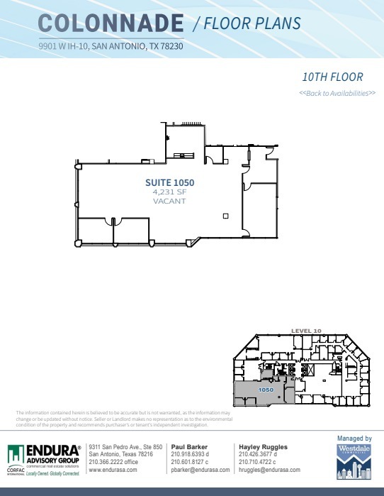 9901 W IH-10, San Antonio, TX à louer Plan d’étage– Image 1 sur 1