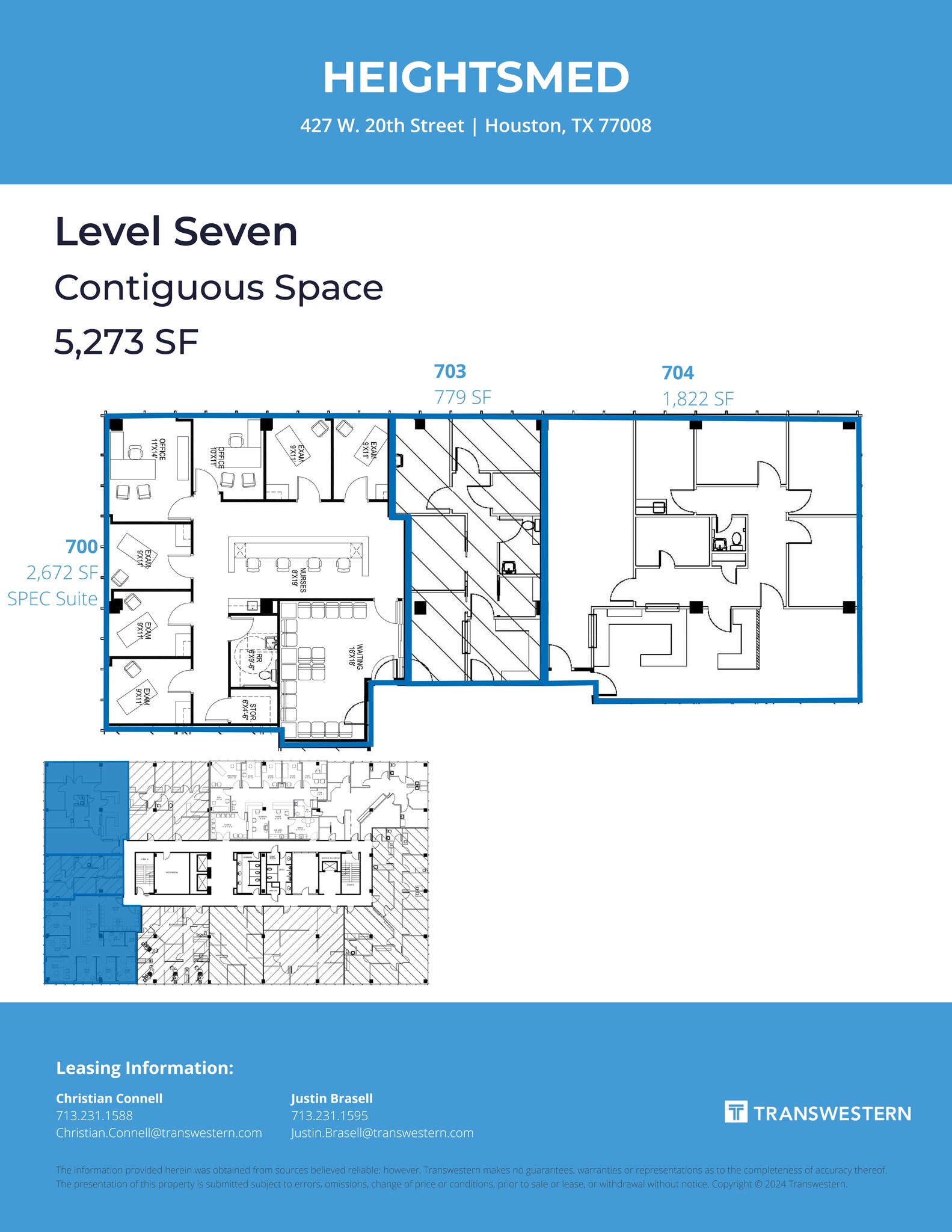 427 W 20th St, Houston, TX à louer Plan de site– Image 1 sur 2