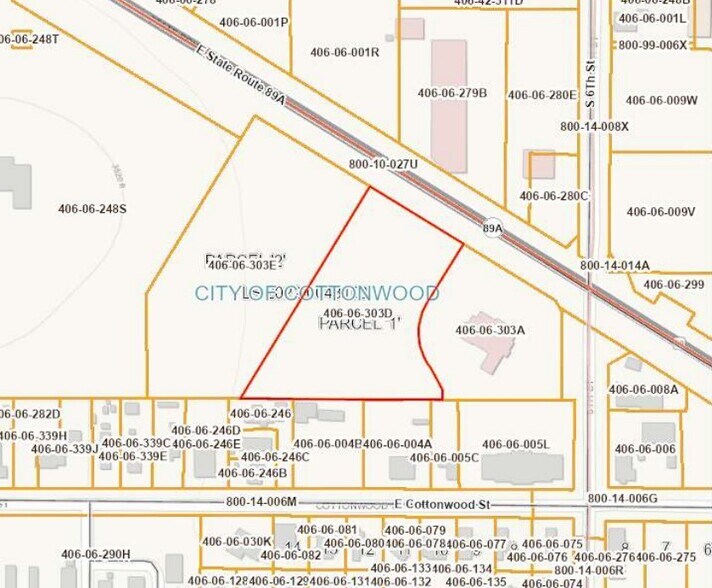 597 E State Route 89A, Cottonwood, AZ à vendre - Plan cadastral – Image 2 sur 3