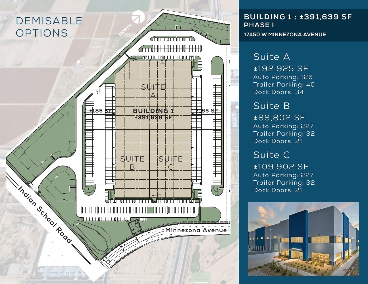 NWC Indian School Rd & W Minnezona Ave, Goodyear, AZ à louer Plan de site– Image 1 sur 1