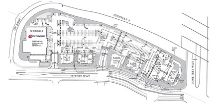 Hwy 4 & Lone Tree Way, Brentwood, CA à louer Plan de site– Image 1 sur 1