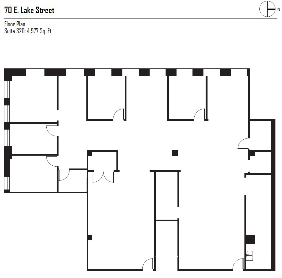 70 E Lake St, Chicago, IL à louer Plan d’étage– Image 1 sur 13