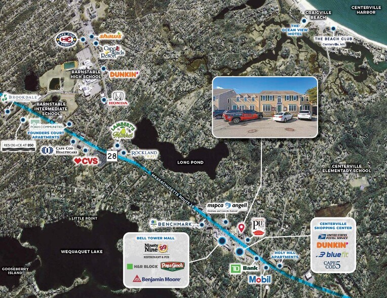 1645 Falmouth Rd, Centerville, MA à vendre - Aérien – Image 2 sur 5