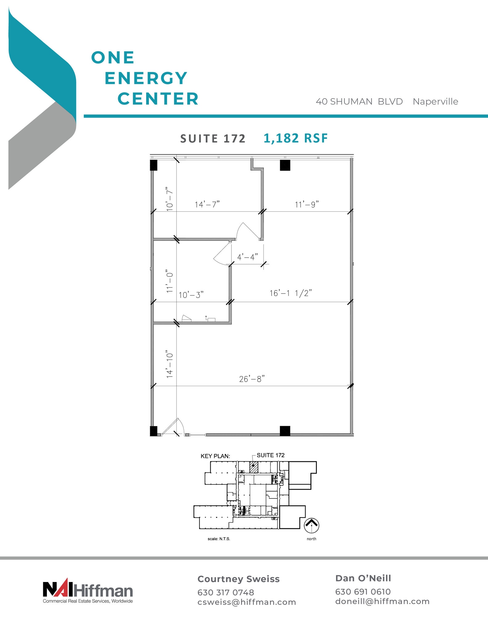 40 Shuman Blvd, Naperville, IL à louer Plan d’étage– Image 1 sur 1