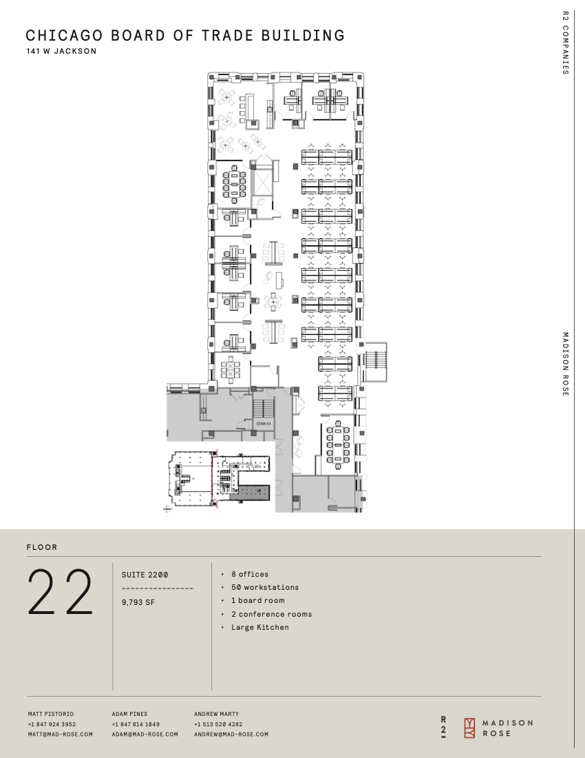 141 W Jackson Blvd, Chicago, IL à louer Plan d’étage– Image 1 sur 1