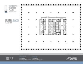 222 S Riverside Plz, Chicago, IL à louer Plan d’étage– Image 1 sur 1