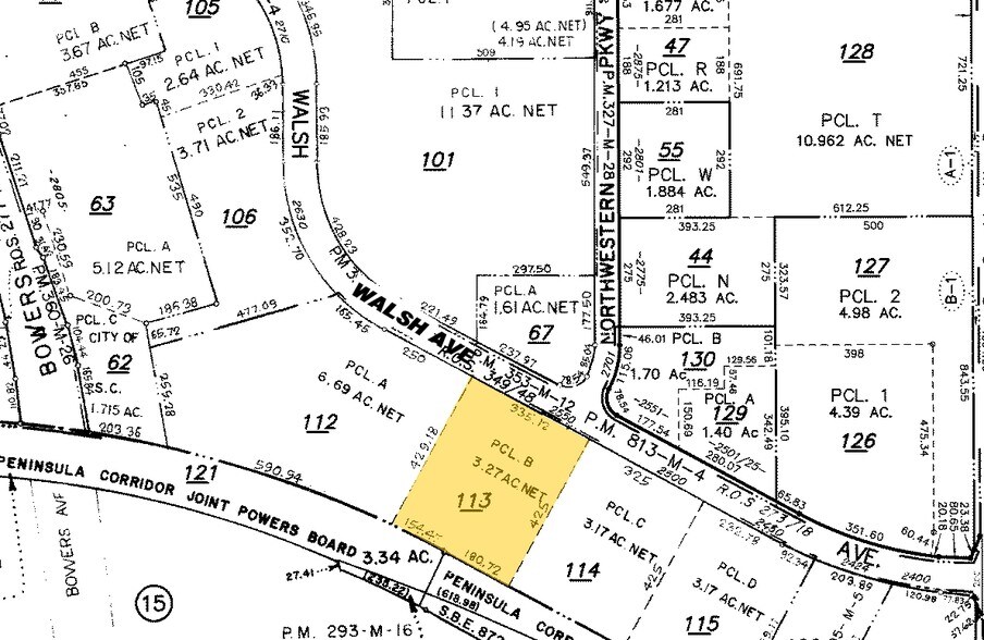 2550 Walsh Ave, Santa Clara, CA à louer - Plan cadastral – Image 2 sur 2