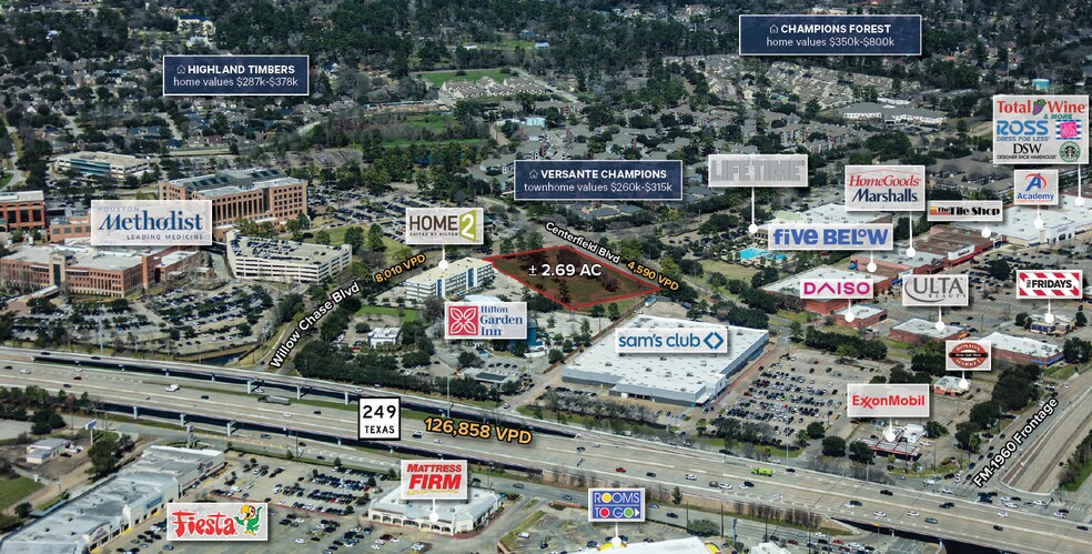 00 Willow Chase Dr, Houston, TX à vendre - Photo de l’immeuble – Image 1 sur 4