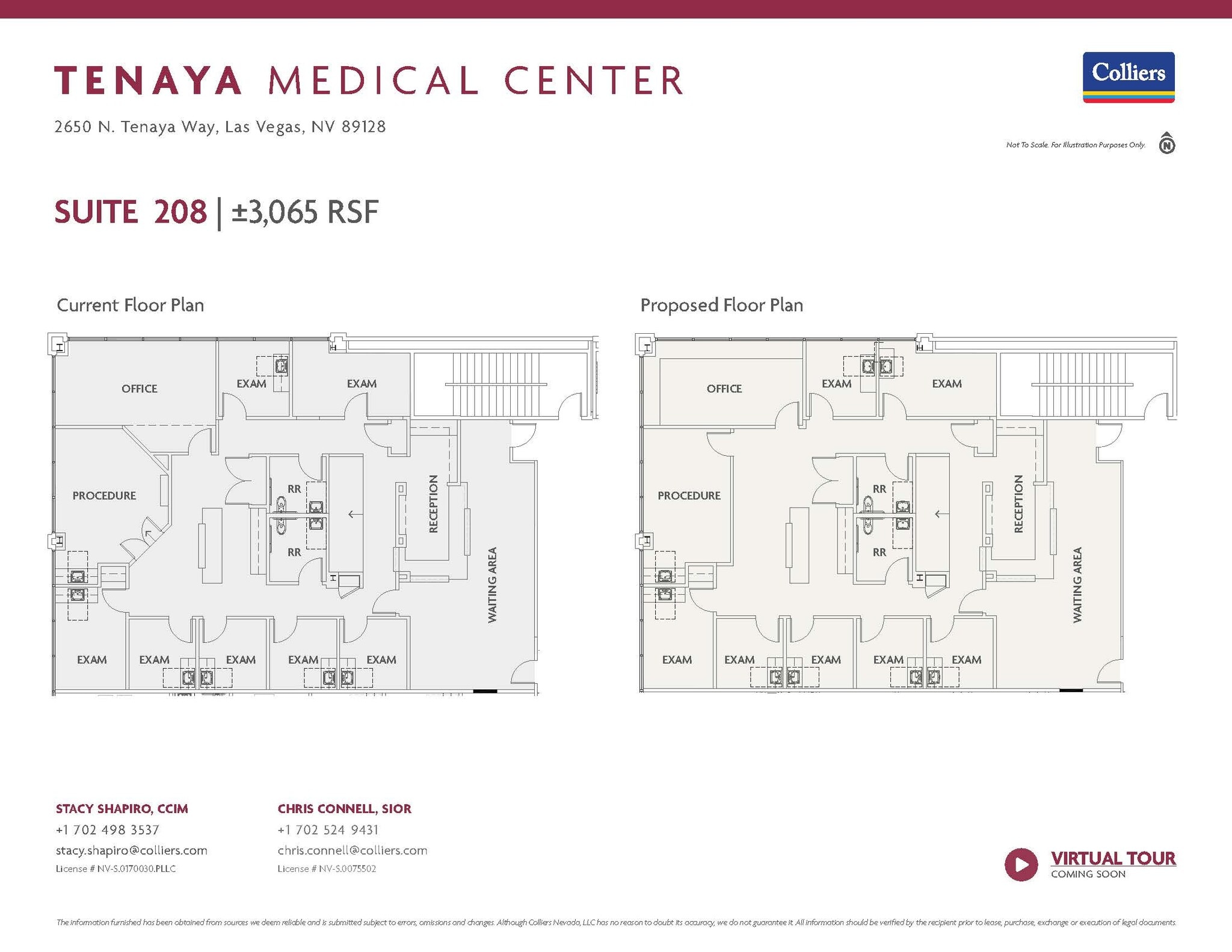 2650 N Tenaya Way, Las Vegas, NV à louer Plan d’étage– Image 1 sur 2