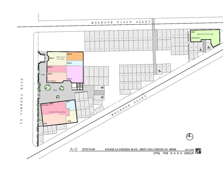 616-630 N La Cienega Blvd, West Hollywood, CA à louer - Plan de site – Image 2 sur 5