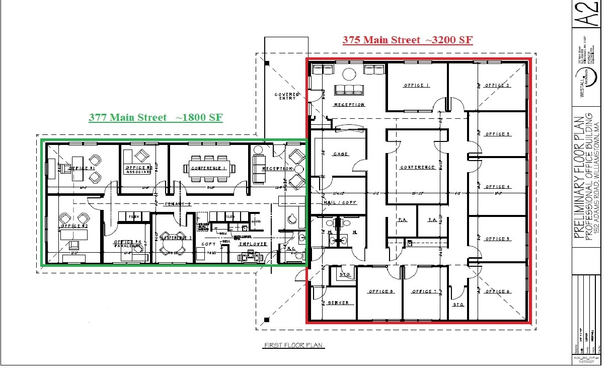 375-377 Main St, Williamstown, MA à louer Plan d’étage– Image 1 sur 2