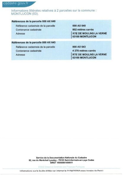 Terrain dans Montluçon à vendre - Plan d’étage – Image 3 sur 7